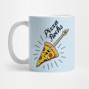 Pizza Rocks - Slice Guitar Mug